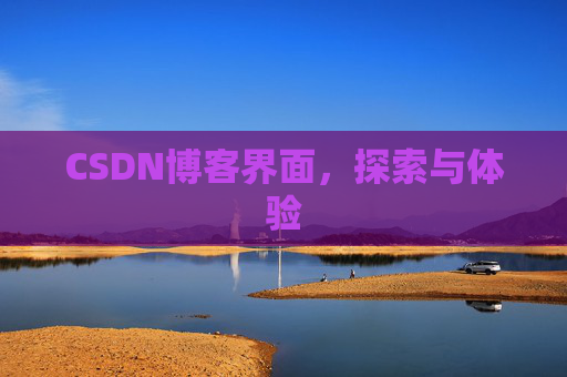 CSDN博客界面，探索与体验